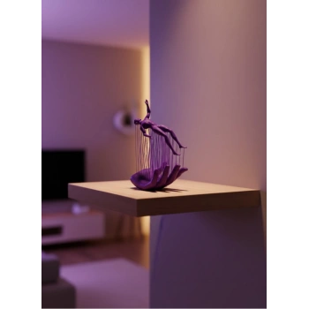 Nevamel® El İnsan Figürü Mor Modern Sanatsal Biblo Soyut Tasarım Salon ve Ofis Dekoru