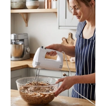 Nevamel® Elektrikli El Mikseri 250W 5 Hız Kademeli Hamur ve Kek Mikseri