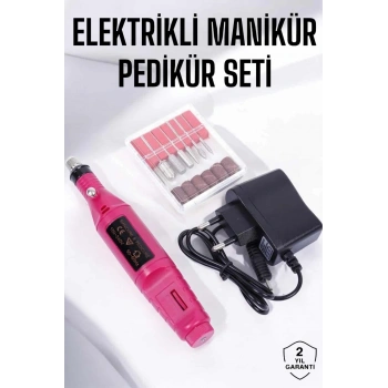 Nevamel Elektrikli Manikür Pedikür Törpü Seti Protez Tırnak Nasır Temizleyici