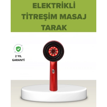 Nevamel® Elektrikli Titreşim Masaj Tarak Kırmızı Işık Terapi