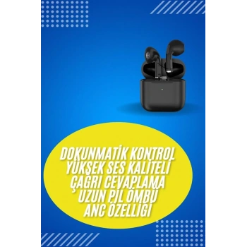 Nevamel En Çok Tercih Edilen Bluetooth Kulaklık Mikrofonlu Silikonsuz Dokunmatik Kontrol