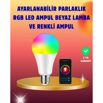 Nevamel Enerji Verimli Akıllı LED Ampul Uzaktan Kontrol Özellikli