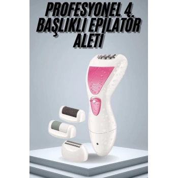 Nevamel Epilatör Cihazı Epilasyon Aleti Çoklu Başlık Seçeneği Ayak Törpüsü