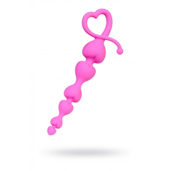 Nevamel® Eromantica Anal Zinciri, Silikon, Pembe, 18,5 Cm, Ø 3,1 Cm