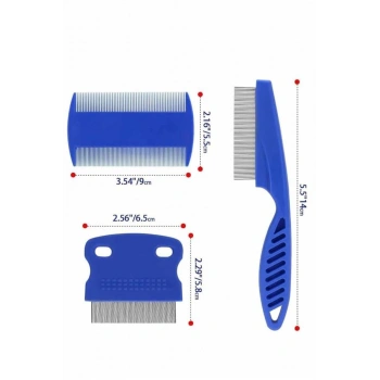 Nevamel Evcil Hayvan Tarak Seti 4lü Bit Tarağı Ked Köpek Tüyüne Uygun