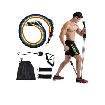 Nevamel® Evde Spor İçin Çok Amaçlı Direnç Lastiği Antrenman Seti 11 Parça