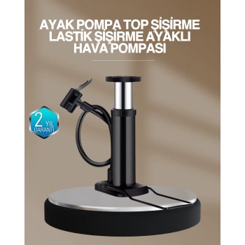 Nevamel® Extra Güçlü Ayak Pompası Otomobil Motosiklet Bisiklet Uyumlu