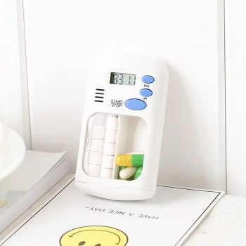 Nevamel® Ezere Elektronik Akıllı Zamanlayıcılı Taşınabilir Hap İlaç Kutusu - BPA İçermez-(5775)