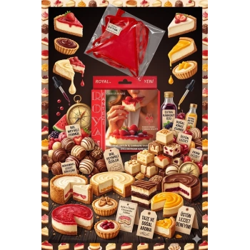 Nevamel® Fantezi Tüketilebilen Yenilebilir Cheesecake Aromalı İç Çamaşırı Takımı