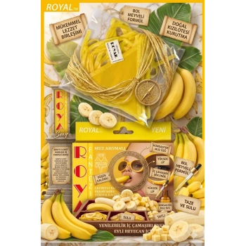 Nevamel® Fantezi Tüketilebilen Yenilebilir Muz Aromalı İç Çamaşırı Takımı