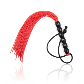 Nevamel® Fetilux Tüylü Silikon 23Cm Mini Kırbaç - Kırmızı