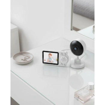 Nevamel® FHSS Teknolojili Güvenli Bebek Monitörü Net Görüntü