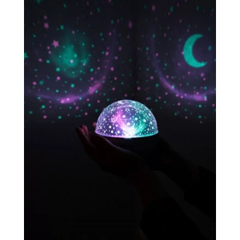 Nevamel® Fişli Yıldız Projektör Lamba Hoparlörlü Gece Işığı