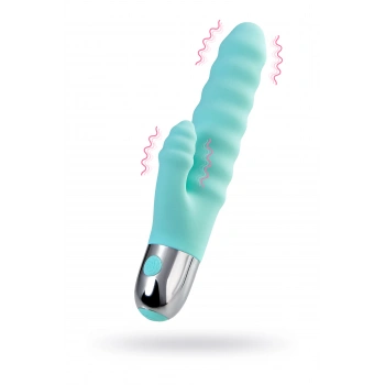 Nevamel® Flovetta Flax Klitoral Stimülasyonlu Vibratörü, Silikon, Cam Göbeği, 17,5 Cm