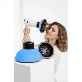 Nevamel® Fön Için Difüzör Vigo Başlık - Saç Kurutma Başlığı Profesyonel MAVİ