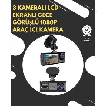 Nevamel G-Sensör ve Hareket Algılama Destekli 1080p Araç İçi Güvenlik Kamerası