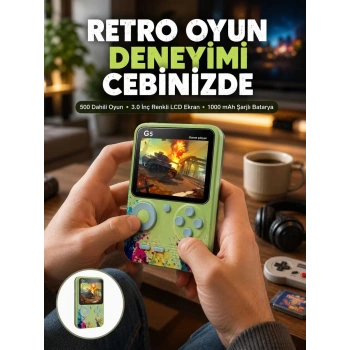 Nevamel® G5 Game Box Retro Mini Oyun Konsolu – 500 Dahili Oyun Yeni Nesil