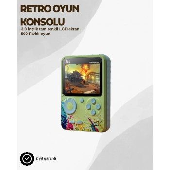 Nevamel G5 Taşınabilir Retro Oyun Konsolu – Çocuk ve Yetişkinler İçin