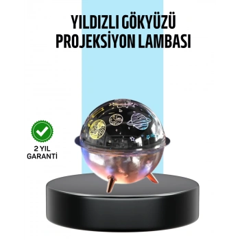 Nevamel® Galaksi ve Yıldız Efektli Nemlendirici Işık Projektörü