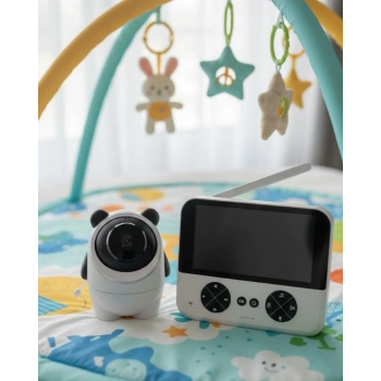 Nevamel® Gece Görüşlü Güvenli Bebek Monitörü 720P HD Görüntü