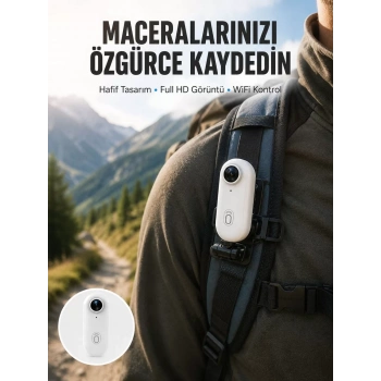 Nevamel® Geniş Açı Lensli WiFi Spor ve Vlog Kamerası Yeni Nesil