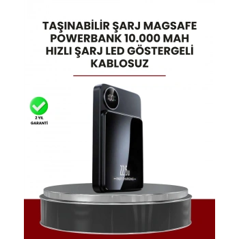 Nevamel Gerçek Zamanlı Güç Göstergeli Manyetik USB-C Taşınabilir Powerbank