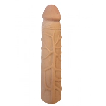 Nevamel® Gerçekçi Et Dokusunda Melez Penis Kılıfı - 17 Cm