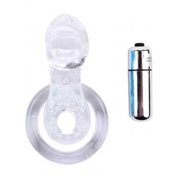 Nevamel® Get Lock Titreşimli Dilli Penis Halkası