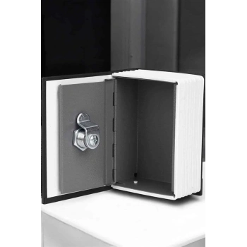 Nevamel Gizli Kasa Kitap Görünümlü Anahtarlı Çelik Mini Kasa