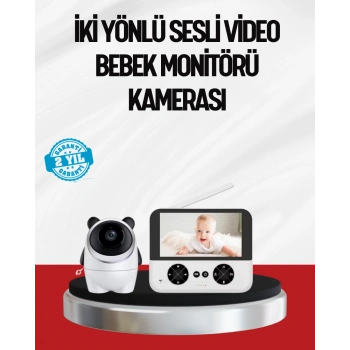 Nevamel® Görüntülü Bebek Monitörü 4.3 İnç Ekran ve Sesli İletişim