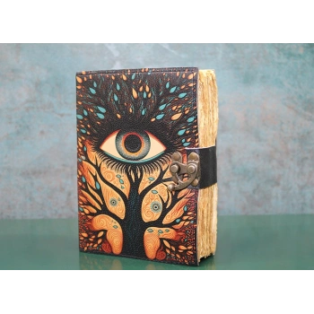 Nevamel Göz Tasarımlı Deri Defter