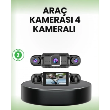 Nevamel® GPS’li 4 Kameralı Araç İç Dış Kayıt Sistemi 1080P WiFi Destekli