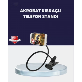Nevamel® Güçlü Mandallı Akrobat Telefon Tutucu Masa Araç Uyumlu