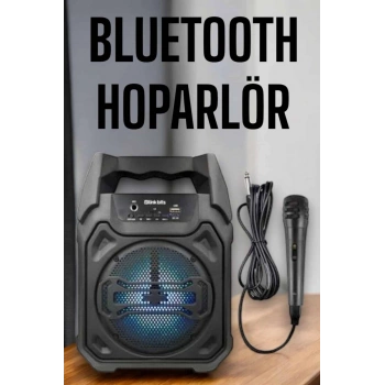 Nevamel® Güçlü ve Şarj Edilebilir Bluetooth Hoparlör 6.5 İnç