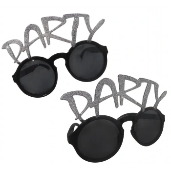 Nevamel Gümüş Simli Party Yazılı Parti Gözlüğü Show