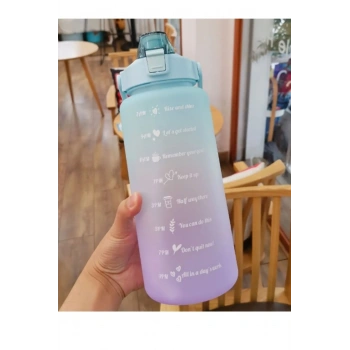 Nevamel Günlük Motivasyon Su Matarası 2 Litre