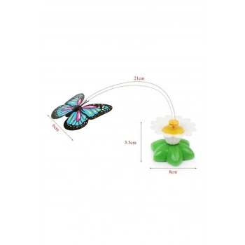 Nevamel Hareketli Pilli Kelebek Kedi Oyuncağı