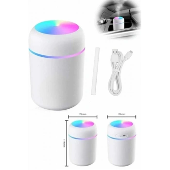 Nevamel Hava Nemlendirici Buhar Makinesi Led Işıklı USB Dekoratif Nemlendirici