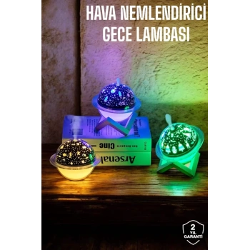 Nevamel® Hava Nemlendirici Masa ve Gece Lambası USB Projeksiyon Aromaterapi