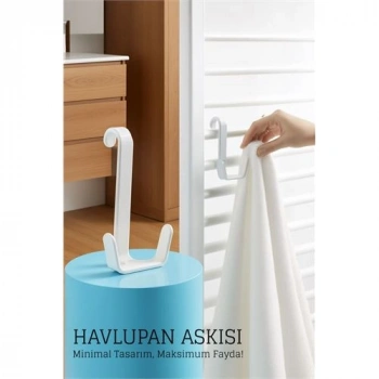 Nevamel® Havlupan Askısı - Pratik Radyatör Üstü Askı Çift Kancalı Tasarım