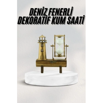 Nevamel Hediyelik Kum Saati Retro Dekoratif Deniz Feneri Kum Saati