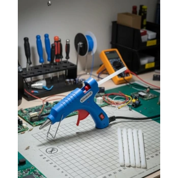 Nevamel® Hobi ve Tamirat İçin 20W Silikon Tabancası 7.5 mm Uyumlu 5 Adet Hediye Silikon