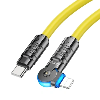 Nevamel HOCO U118 Döner Başlıklı PD to iPhone Lightning Hızlı Şarj ve Veri Kablosu-(5775)