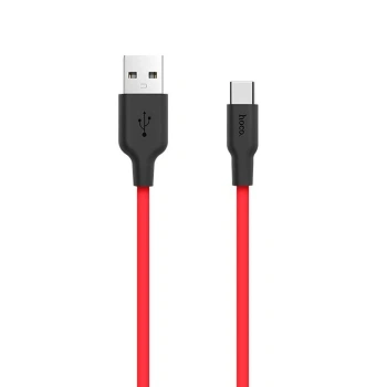 Nevamel HOCO X21 USB to Type-C 3A Silikon Hızlı Şarj ve Data Kablosu-(5775)
