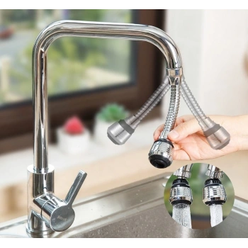 Nevamel Hortumlu Esnek Su Tasarruflu 2 Modlu Musluk Başlığı