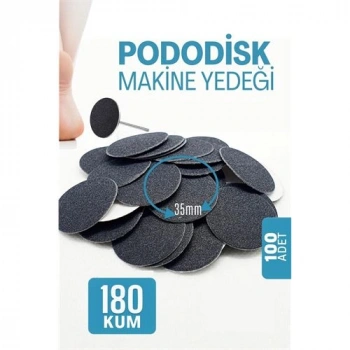 Nevamel® HSNET 35 mm Pododisk - Nasır Sökücü Pedikür Makinesi Yedek Pedler 100 ADET