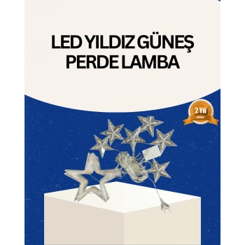 Nevamel® İç Mekan Uyumlu Yıldız Peri Led Perde 3x3 Metre