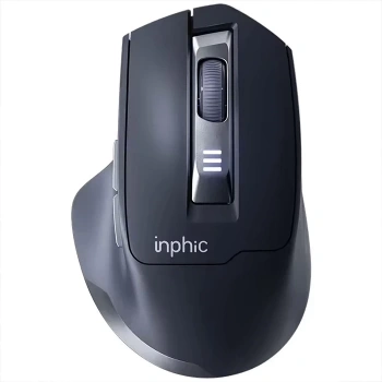 Nevamel İNPHİC M9 Kablosuz Fare Ergonomik Şarj Edilebilir Sessiz Kullanım 2.4G 500 mAh USB Mouse-(5775)