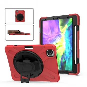 Nevamel iPad Pro11 (2021-2020-2018) Kılıf Shockproof 3 Katmanlı Standlı Zırh Kılıf Kalem Yerli-(5775)