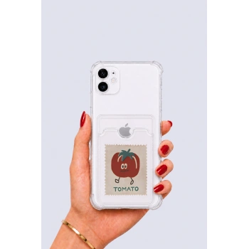 Nevamel® iPhone 11 Kartlıklı Tomato Desenli Kılıf